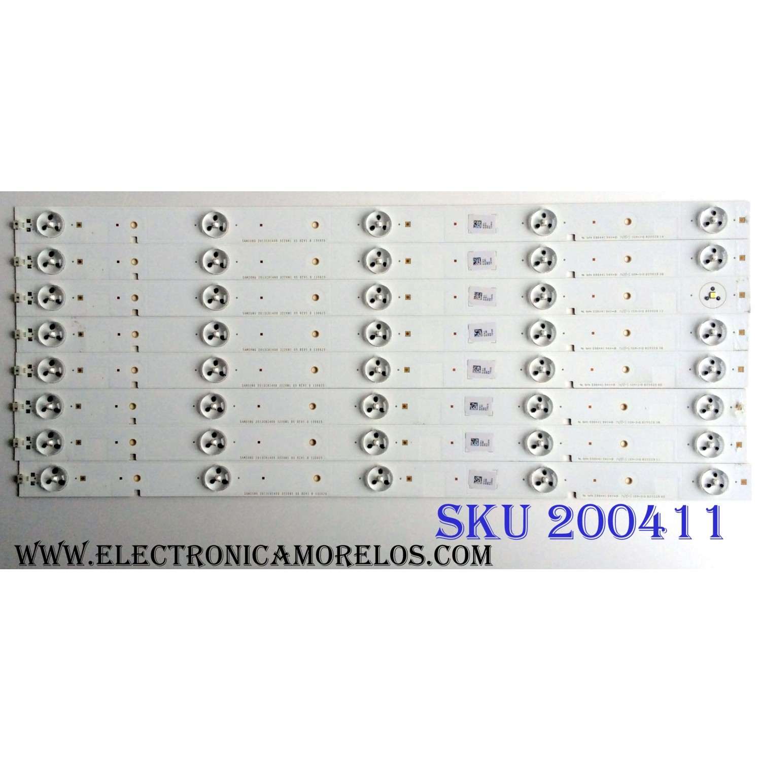 KIT DE LED'S PARA TV HISENSE / INSIGNIA (8 PIEZAS) / NUMERO DE PARTE 1131319 / 2013CHI400 / 2013CHI400 3228N1 05 REV1.0 130625 / PANEL HD400DF-E37 (010)(BBY) / MODELOS 40H4C / 40K200 / 40K20DW / NS-40D420NA16